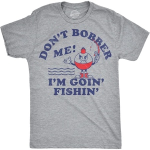 Mens Funny T Shirts Dont Bother Me Im Goin Fishin Fish Tee for Men