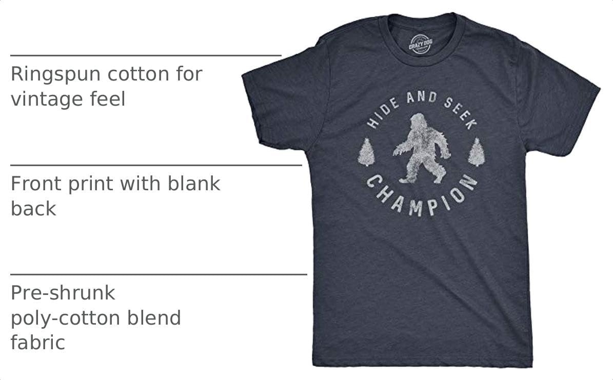 image:imageHide and Seek Champion Funny Bigfoot Graphic TeeMens Navy