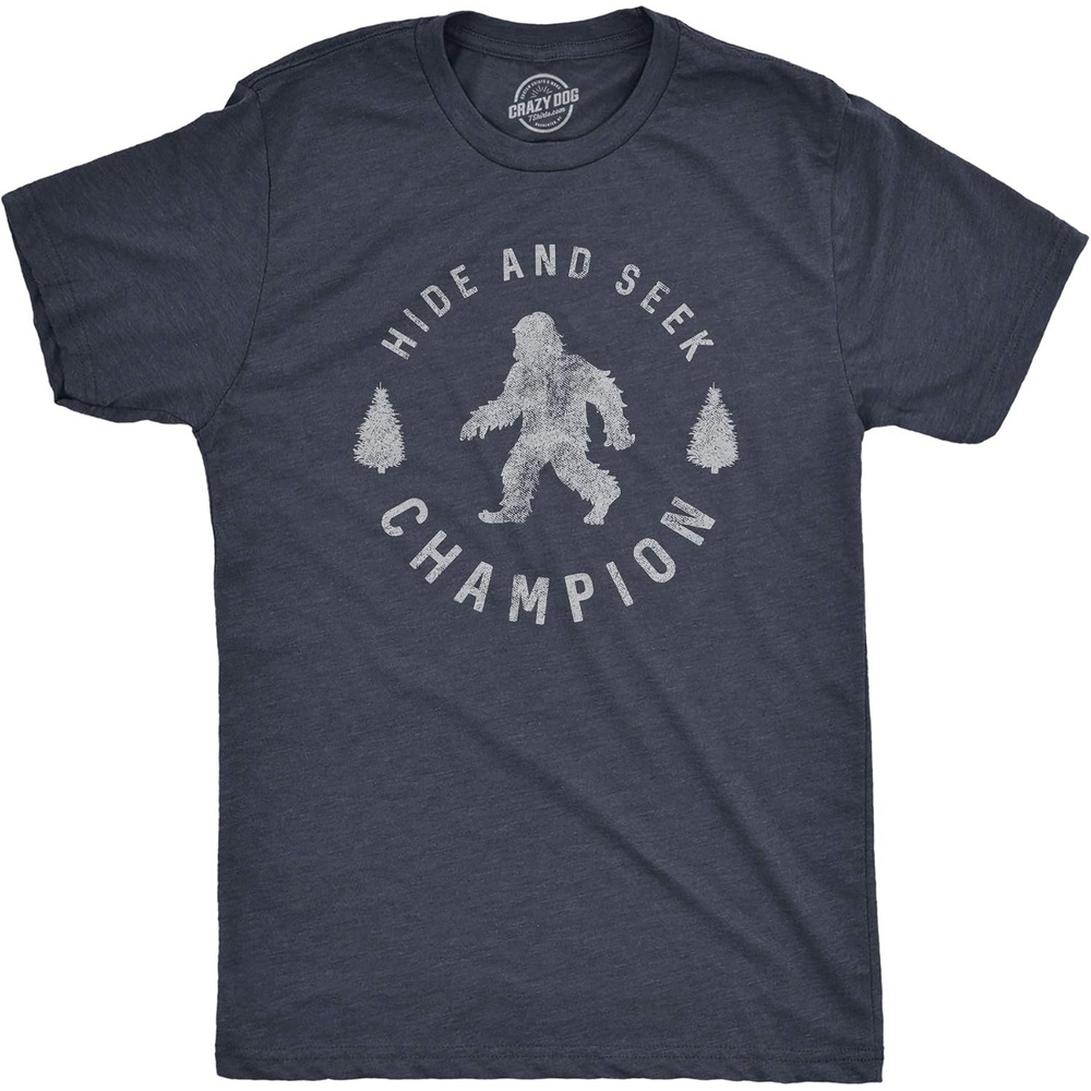 image:imageHide and Seek Champion Funny Bigfoot Graphic TeeMens Navy